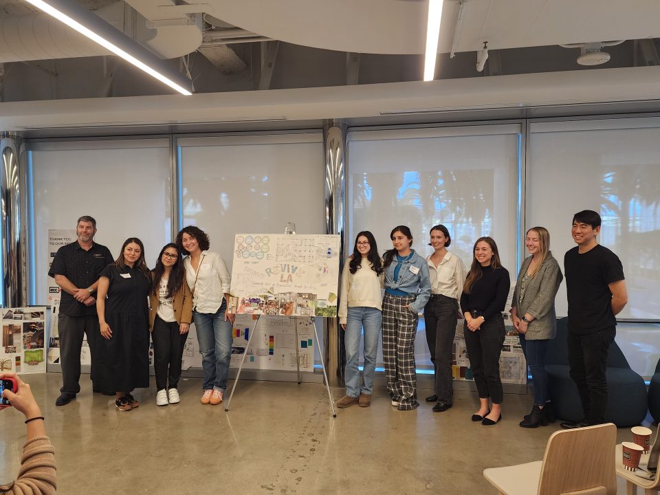 Interior Design Students from colleges all over Southern California together working on a project to present to IIDA professionals